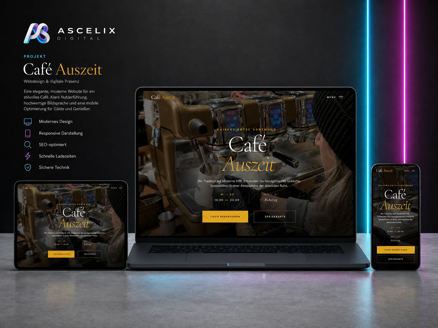 Café Auszeit — Live Website