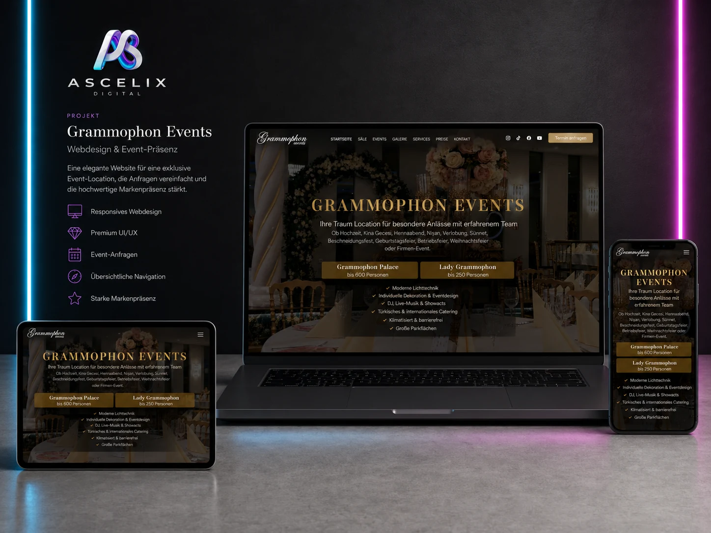 Grammophon Events — Live Website